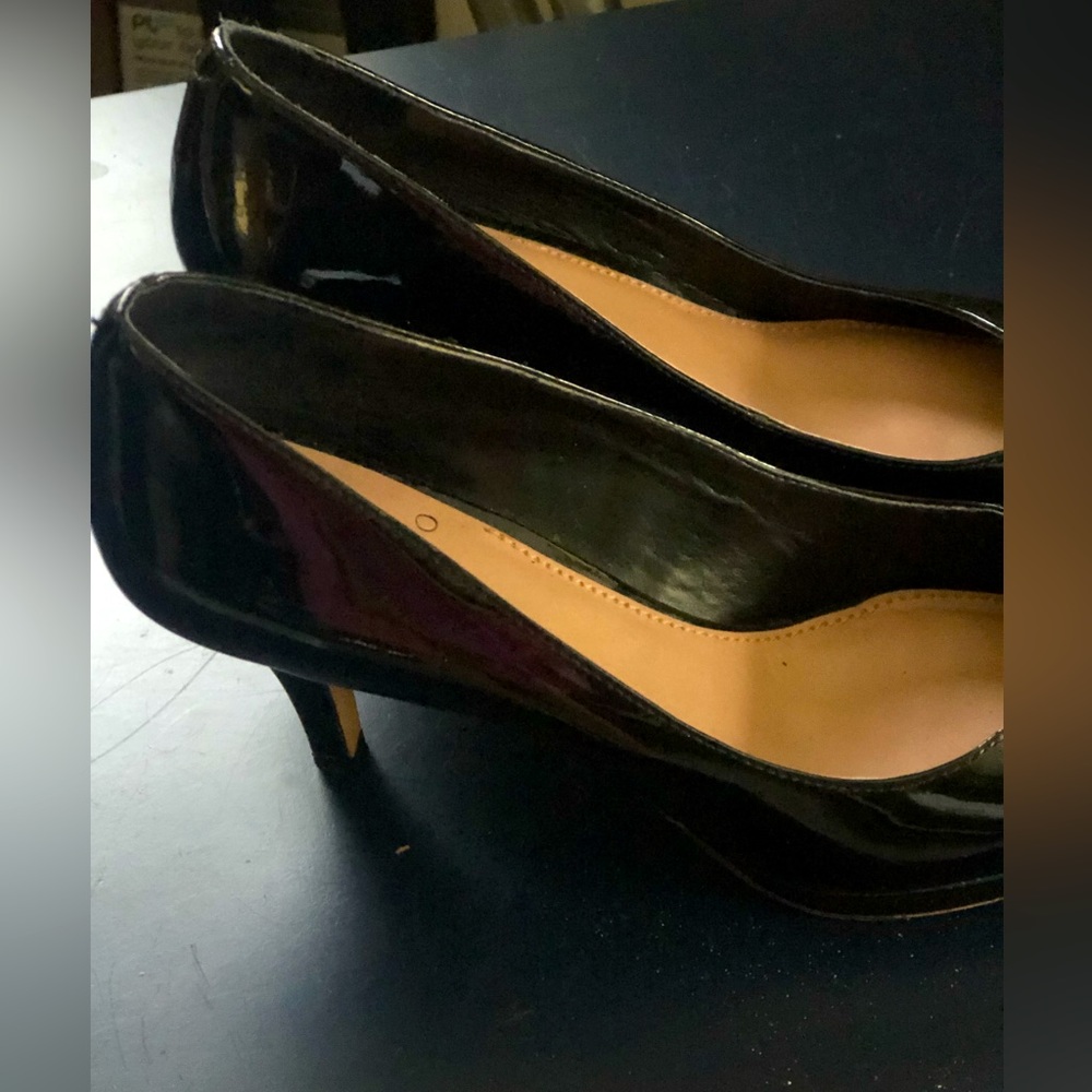 Patent leather heels